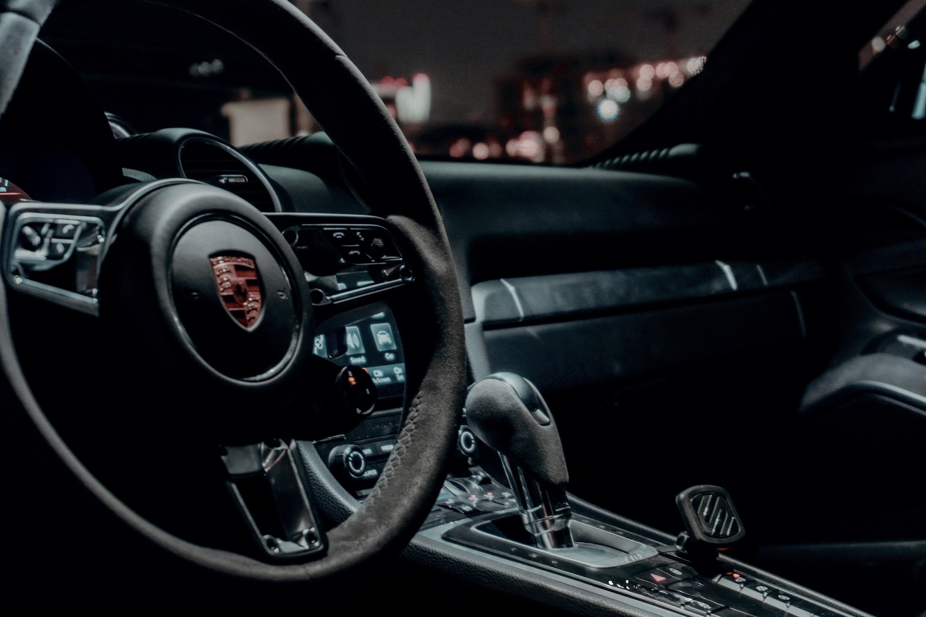 Interior of a Porsche Cayman GTS